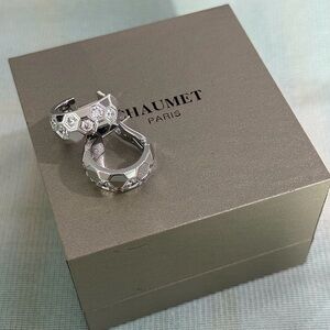 Chaumet Hexagonal Honeycomb Diamond-Encrusted 18k Earrings